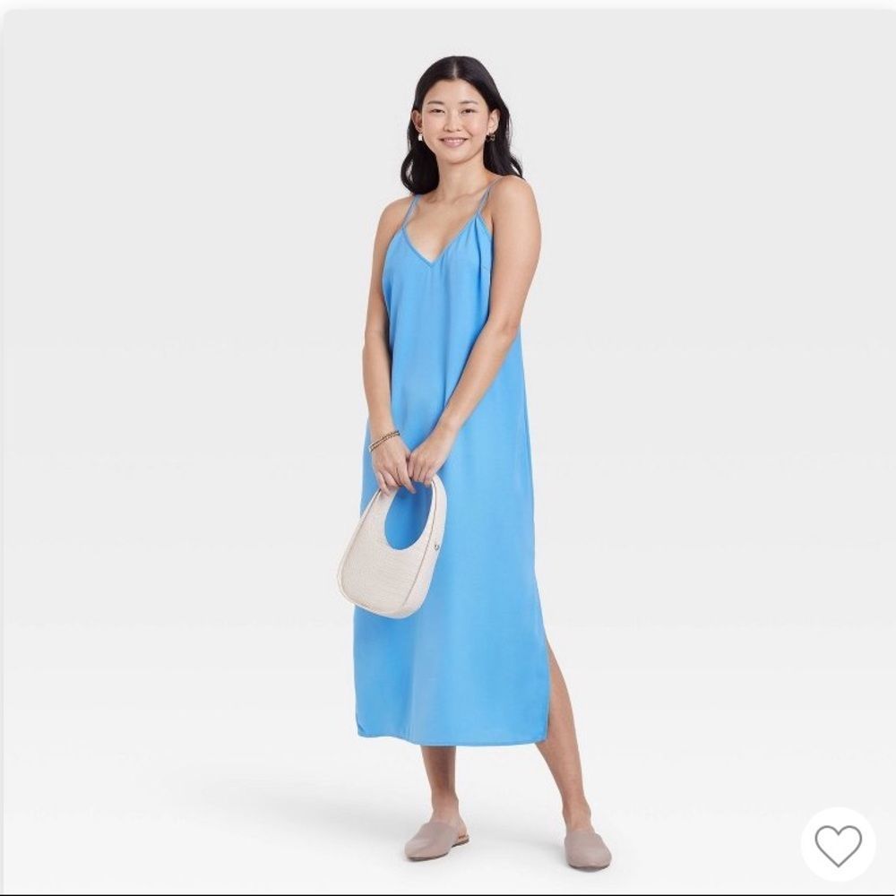 A New Day Blue Slip Dress || size Small